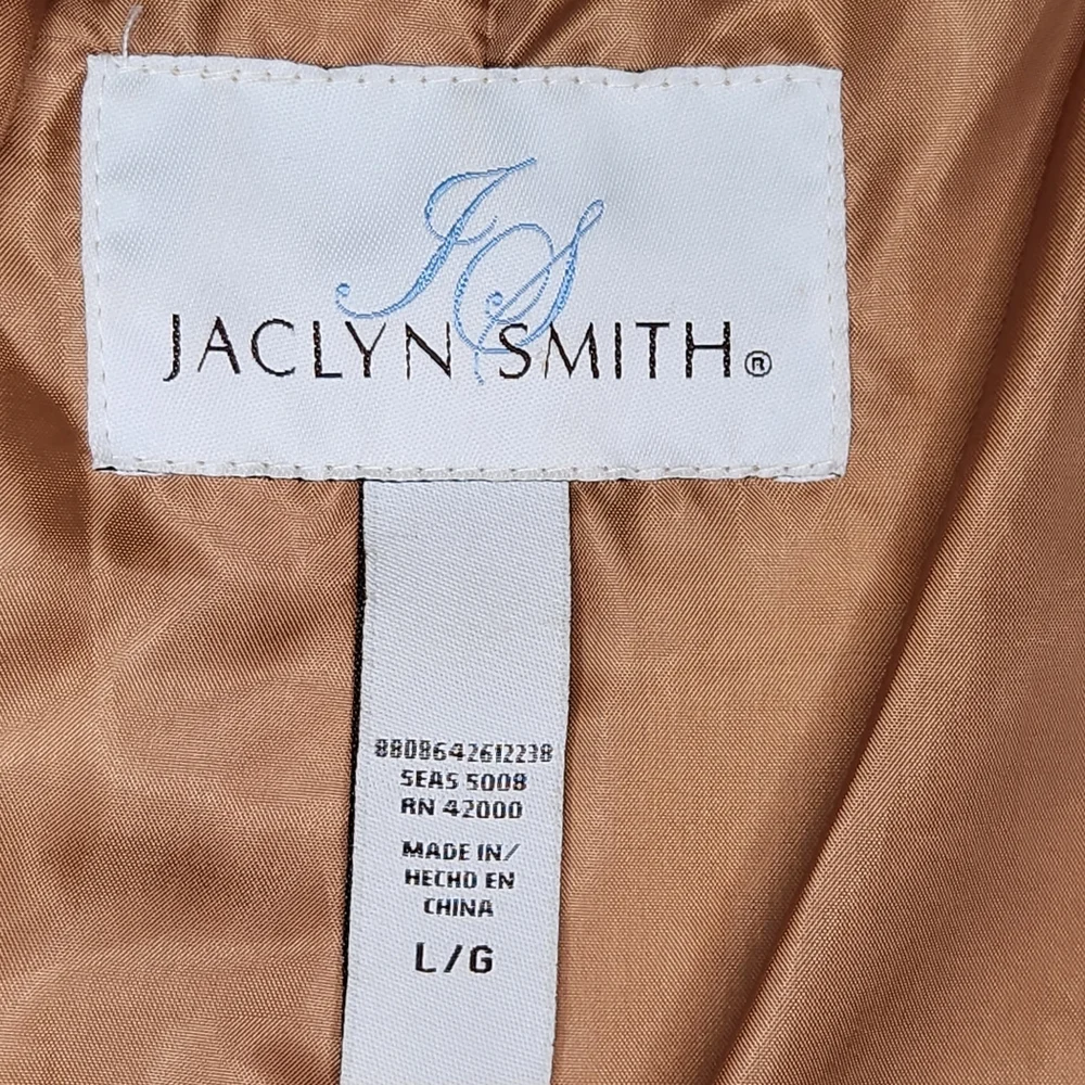Vtg Jaclyn Smith Large Metallic Copper Bronze Button Front Holiday Jacket. - Picture 12 of 12